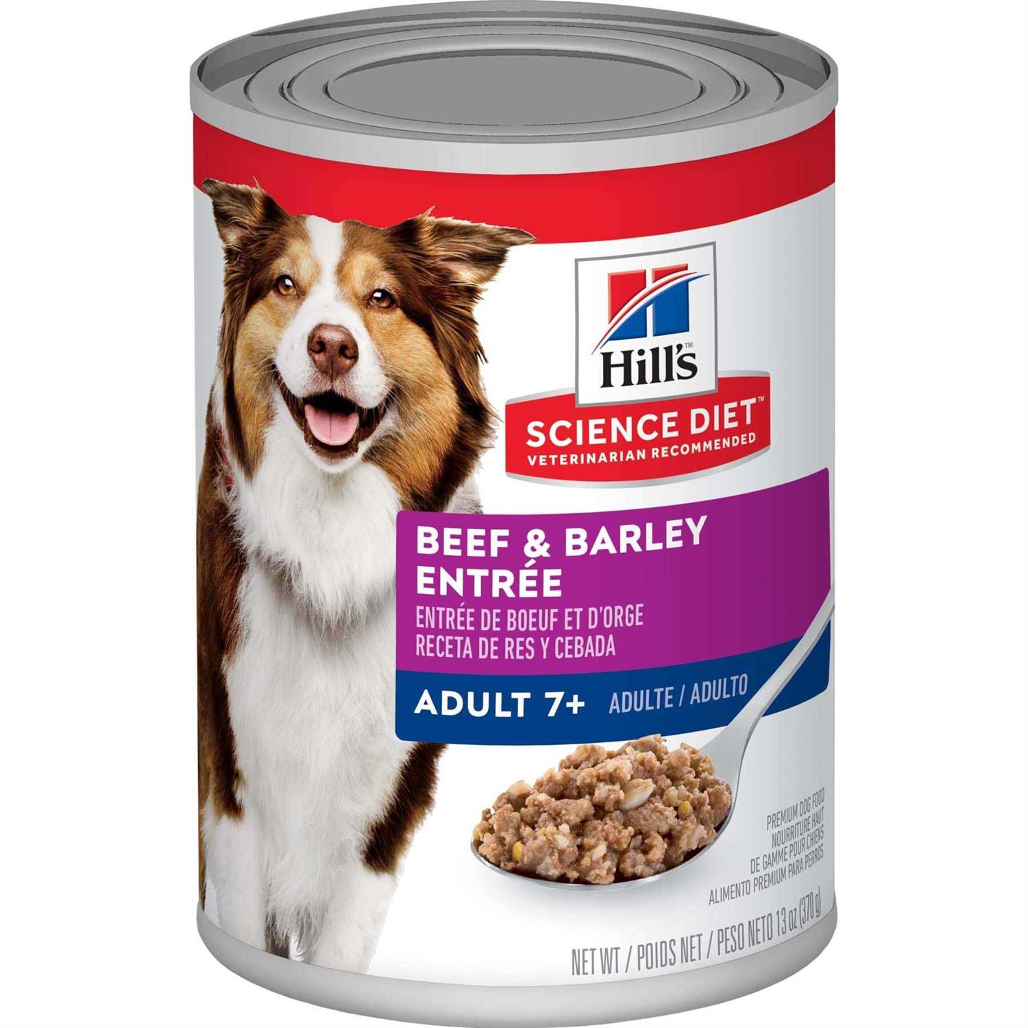 Hill’s Science Diet Beef & Barley Entree Dog Food Adult 7+ - Healthber
