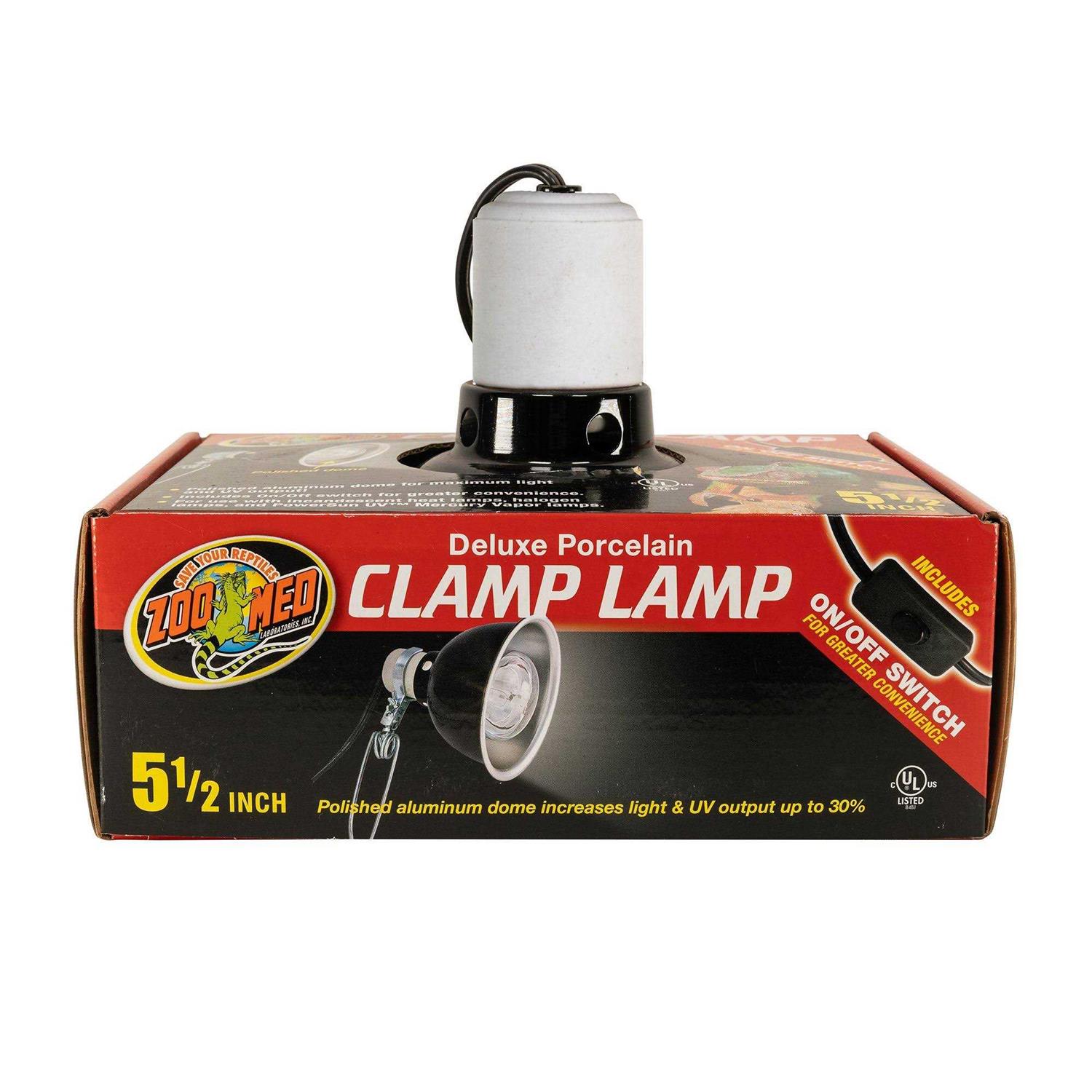 Zoo Med Deluxe Porcelain Clamp Lamp - Healthber