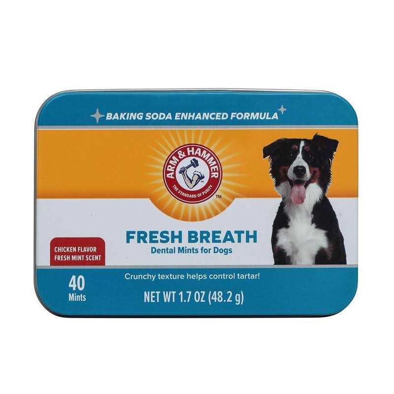 Arm & Hammer for Pets Dental Mints for Dogs Fresh Breath Get Fresh Doggie Breath Without Brushing - Healthber