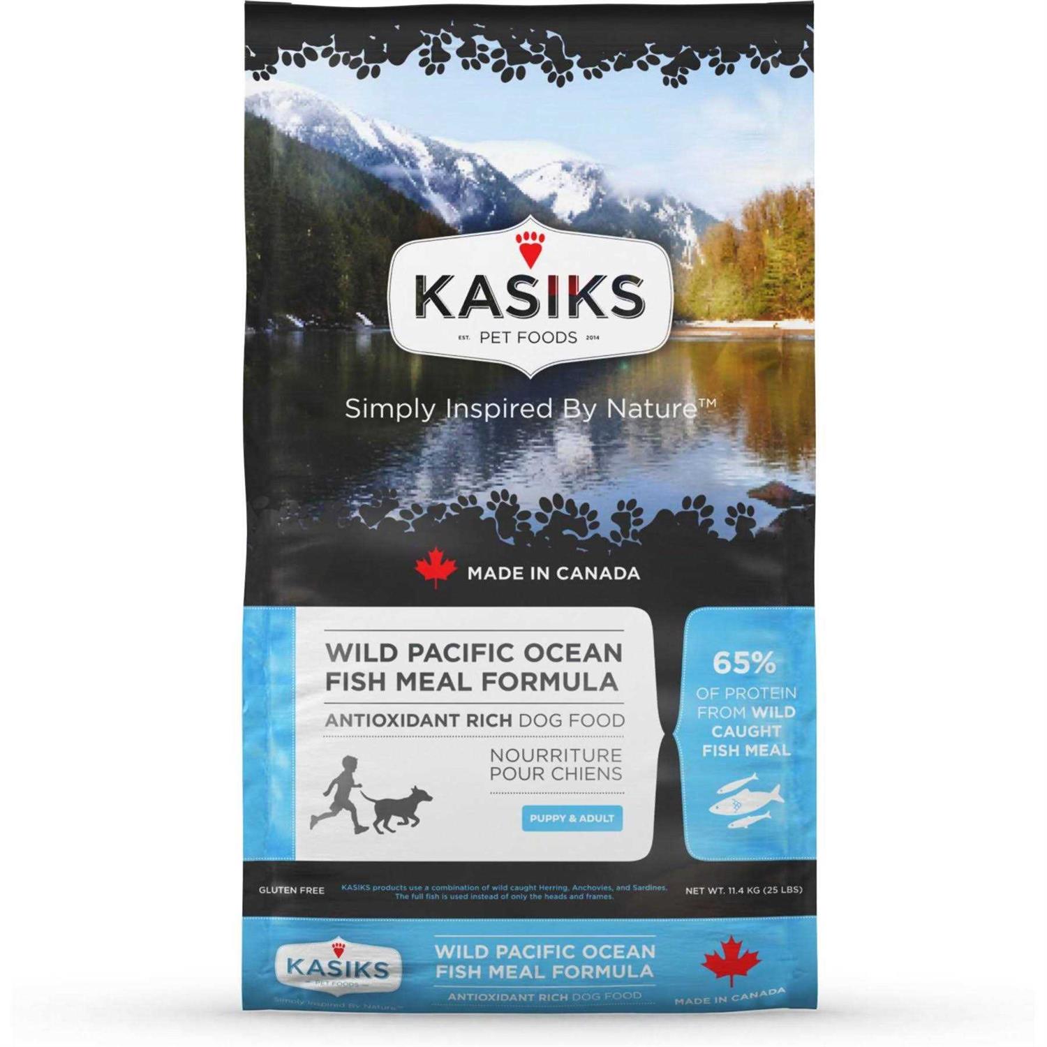 Kasiks Wild Pacific Ocean Fish Meal Formula Grain-Free Dry Dog Food - Healthber