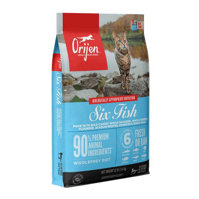 Orijen Six Fish Cat Dry Food - Healthber