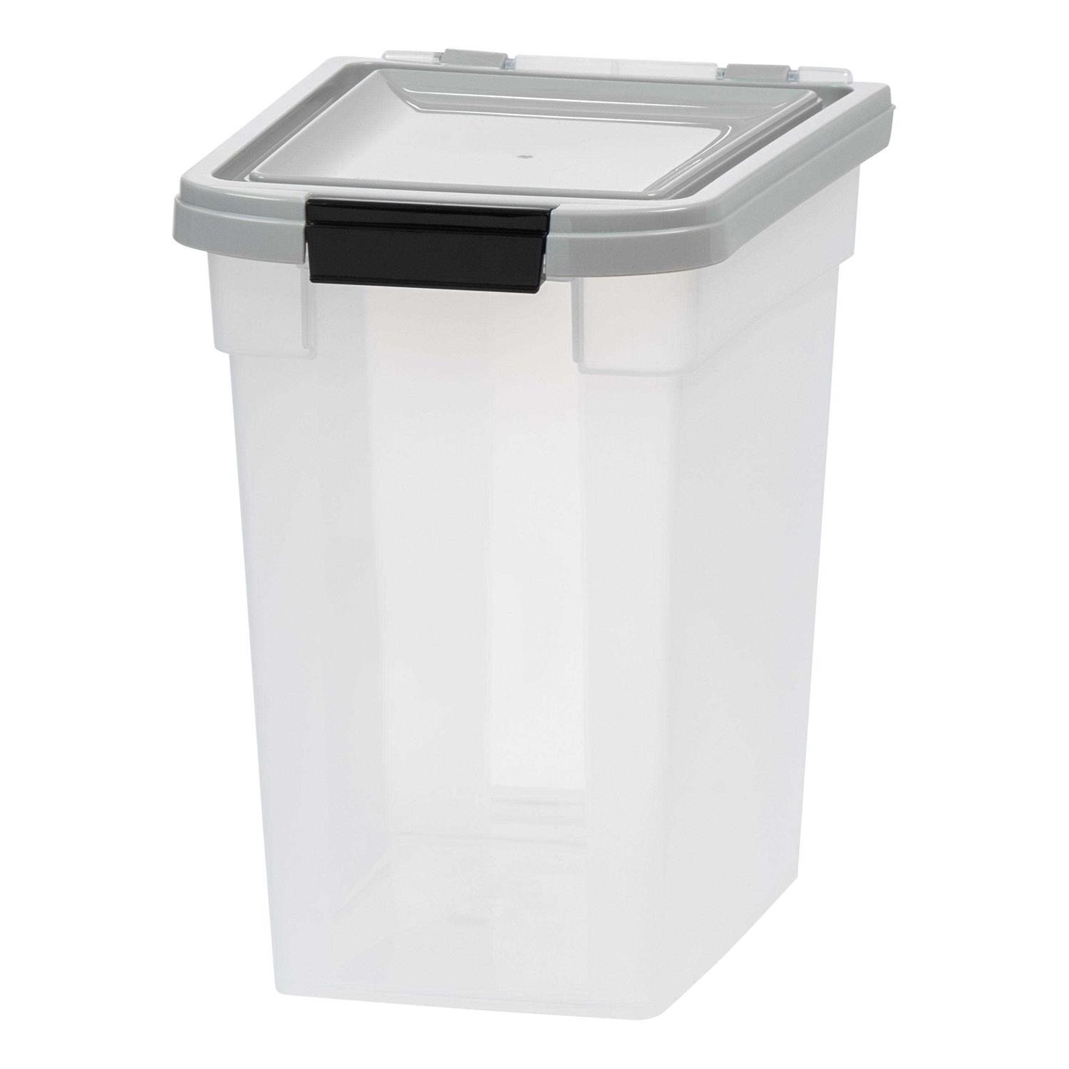 IRIS USA 25lbs 12.75qt3.1gal Airtight Pet Food Storage Container - Healthber