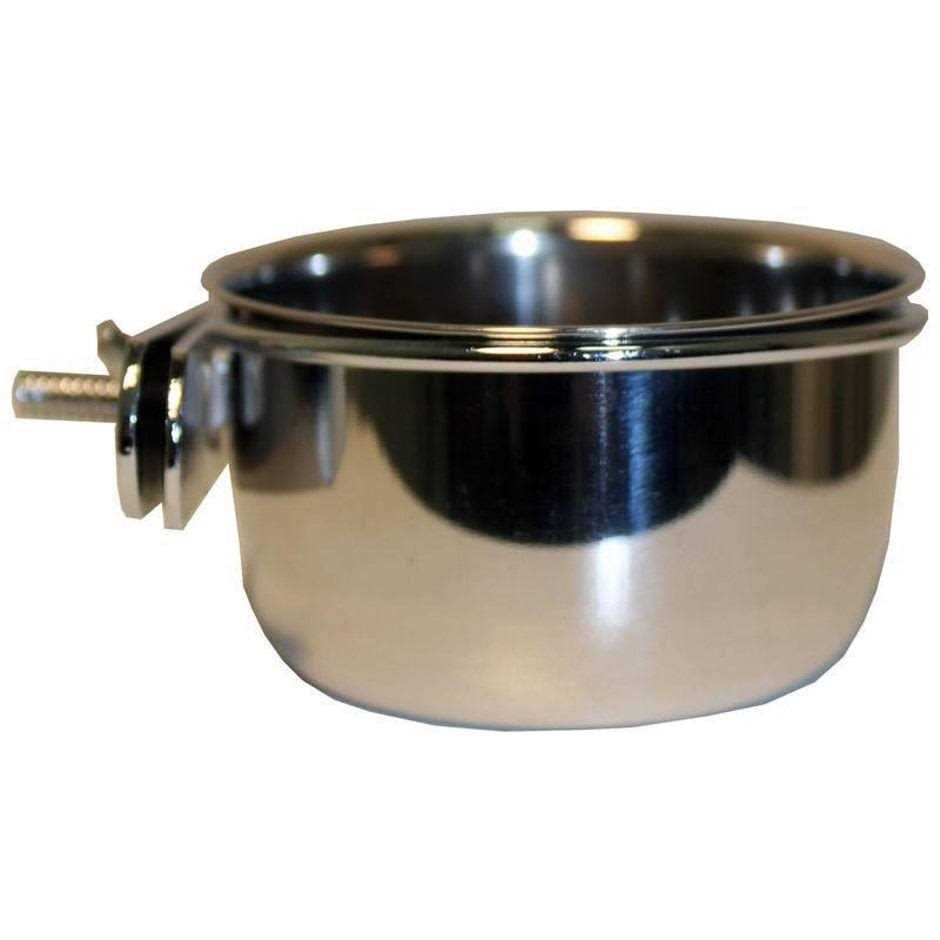 A&E Cage Stainless Steel Coop Cup with Bolt Hanger - Healthber