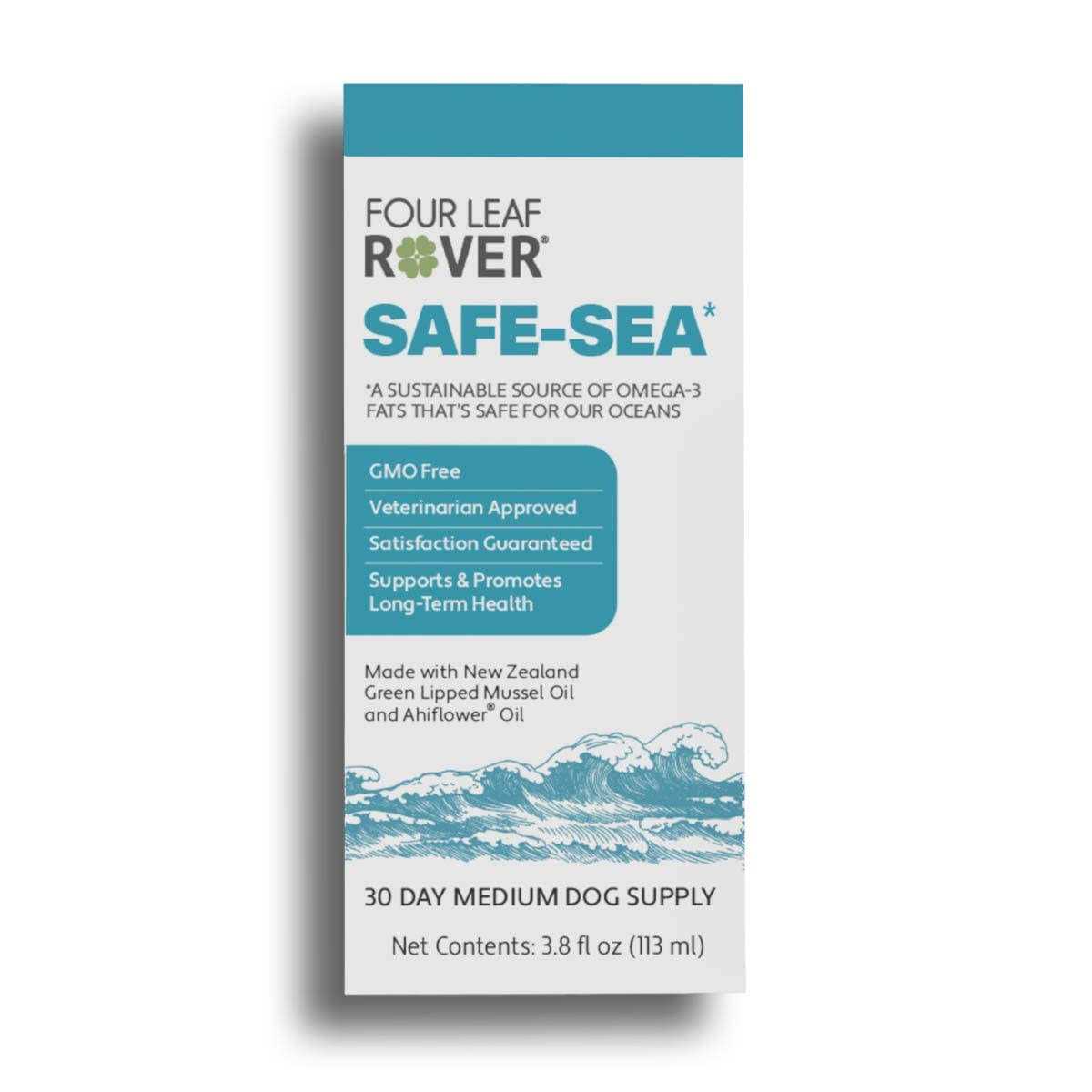 Four Leaf Rover Safe-Sea Green Lipped Mussel Oil for Dogs - Healthber