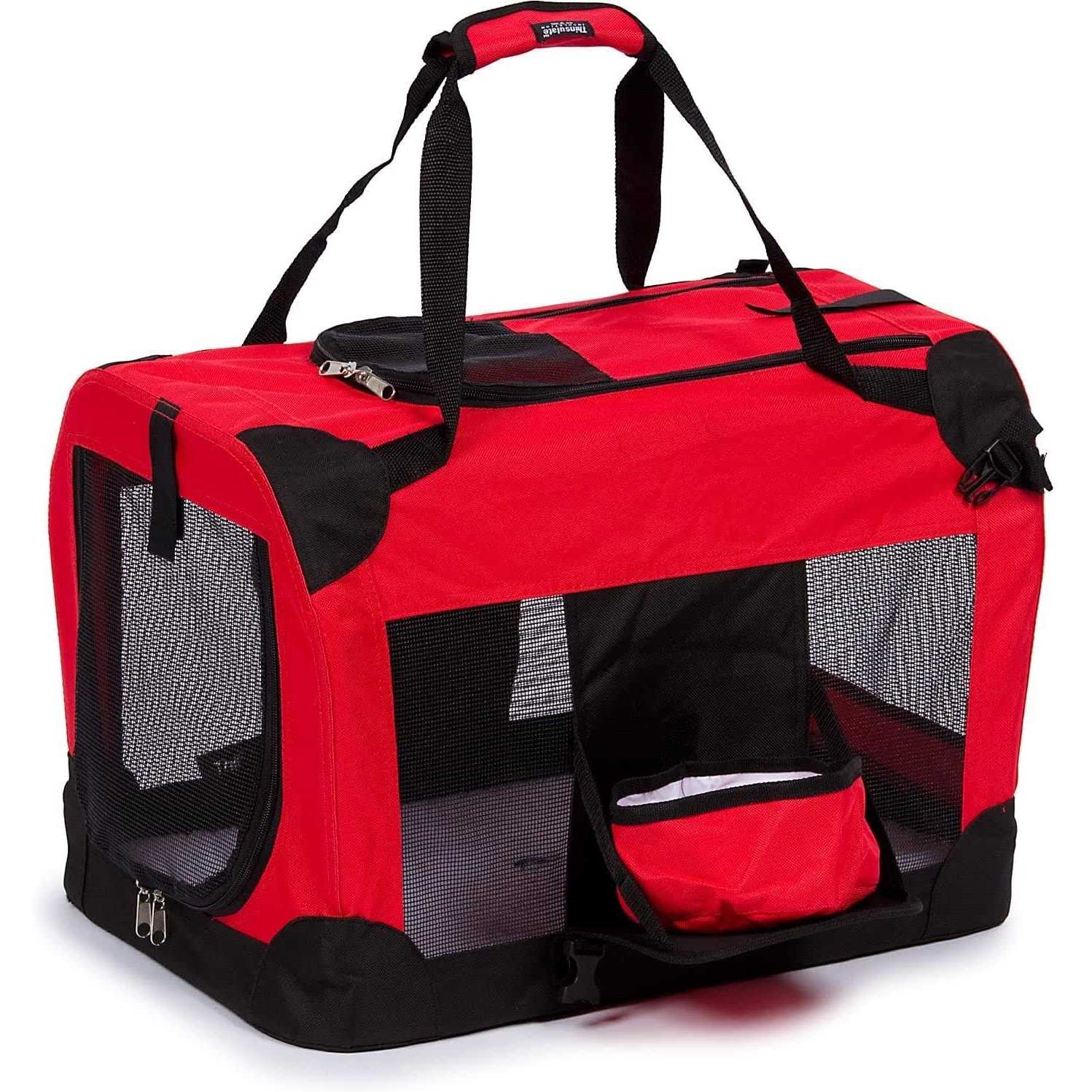 Pet Life Folding Deluxe 360 Vista View Pet Crate - Healthber
