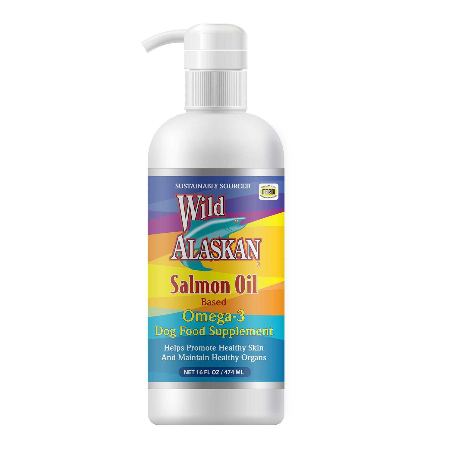 Wild Alaskan Salmon Oil Based Omega 3 Dog Food Supplement - Healthber