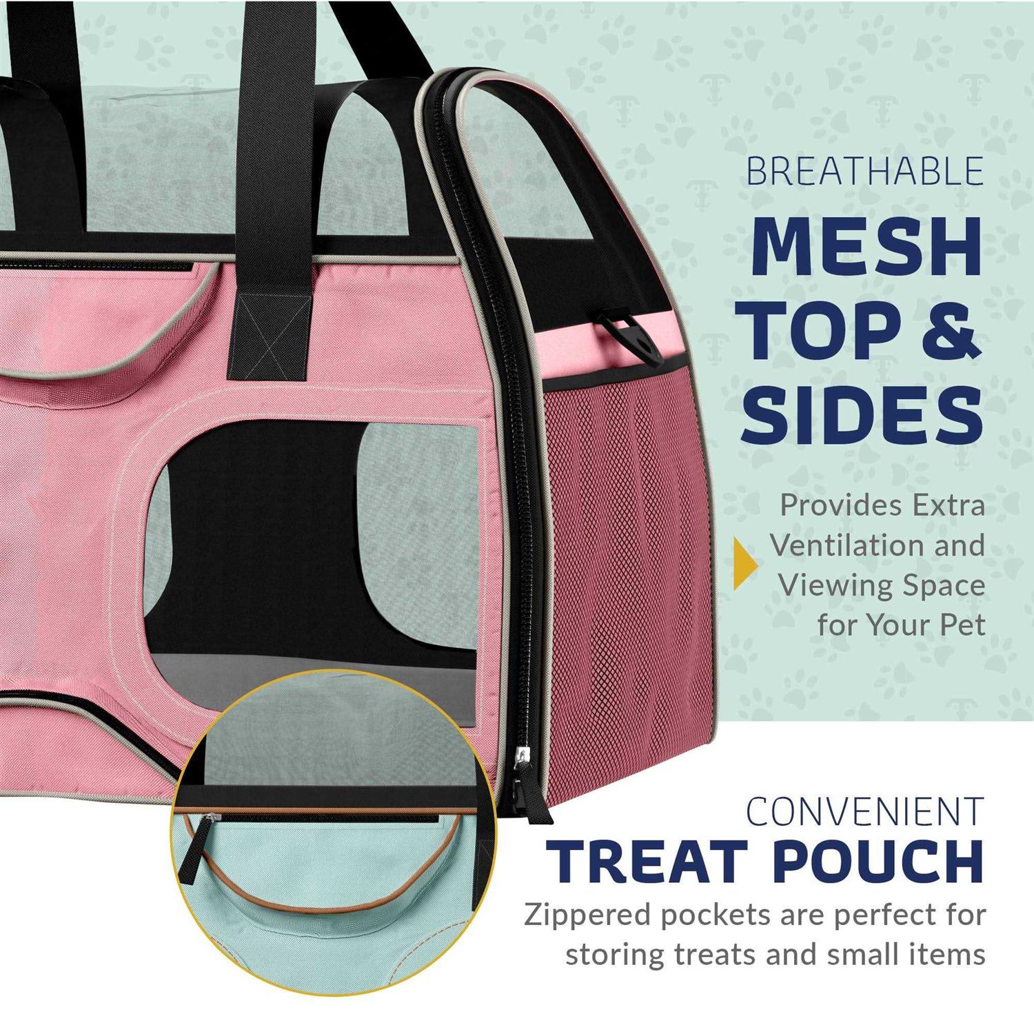 Katziela Luxury Rider Pro Pet Carrier with Removable Wheels and Double Telescopic Handle - Healthber