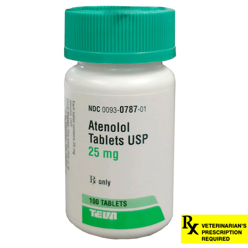 Rx Atenolol, 25mg x 100 Tablets - Healthber