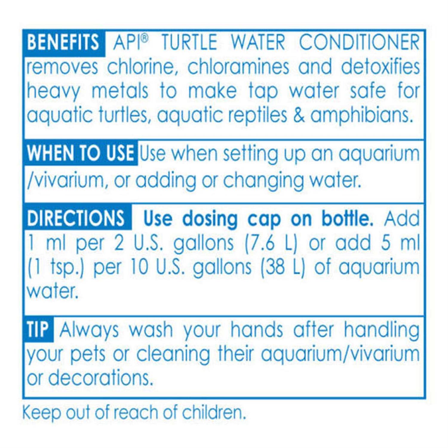 API Turtle Water Conditioner - Healthber