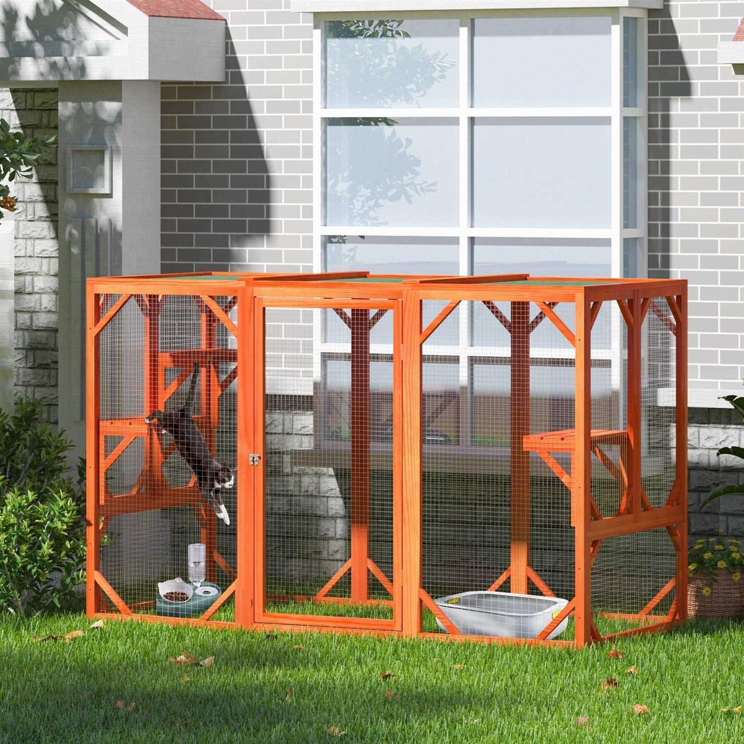 Coziwow Outdoor Cat Enclosure Playpen Catio - Healthber