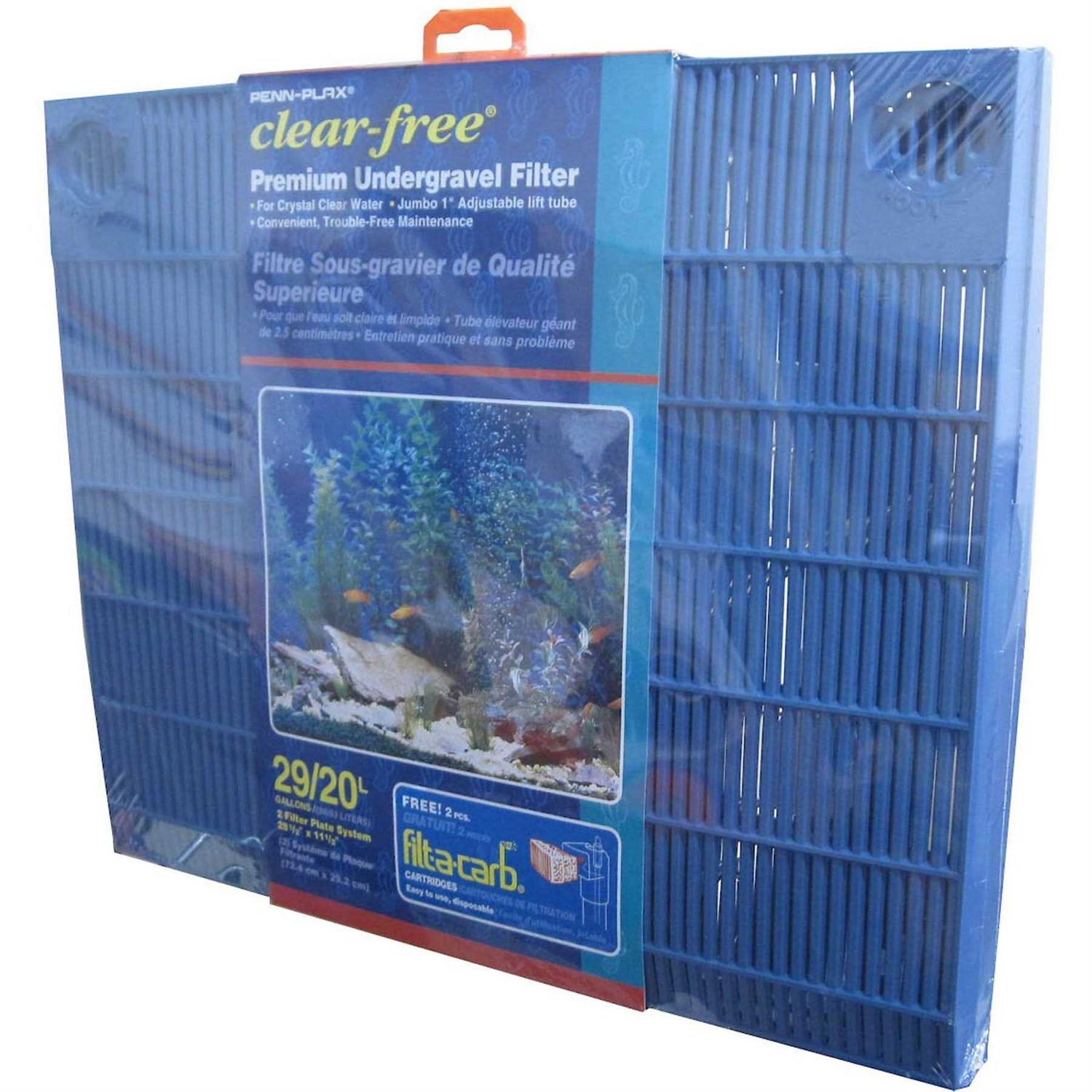 Penn-Plax Clear-Free Premium Under Gravel Aquarium Filter - Healthber