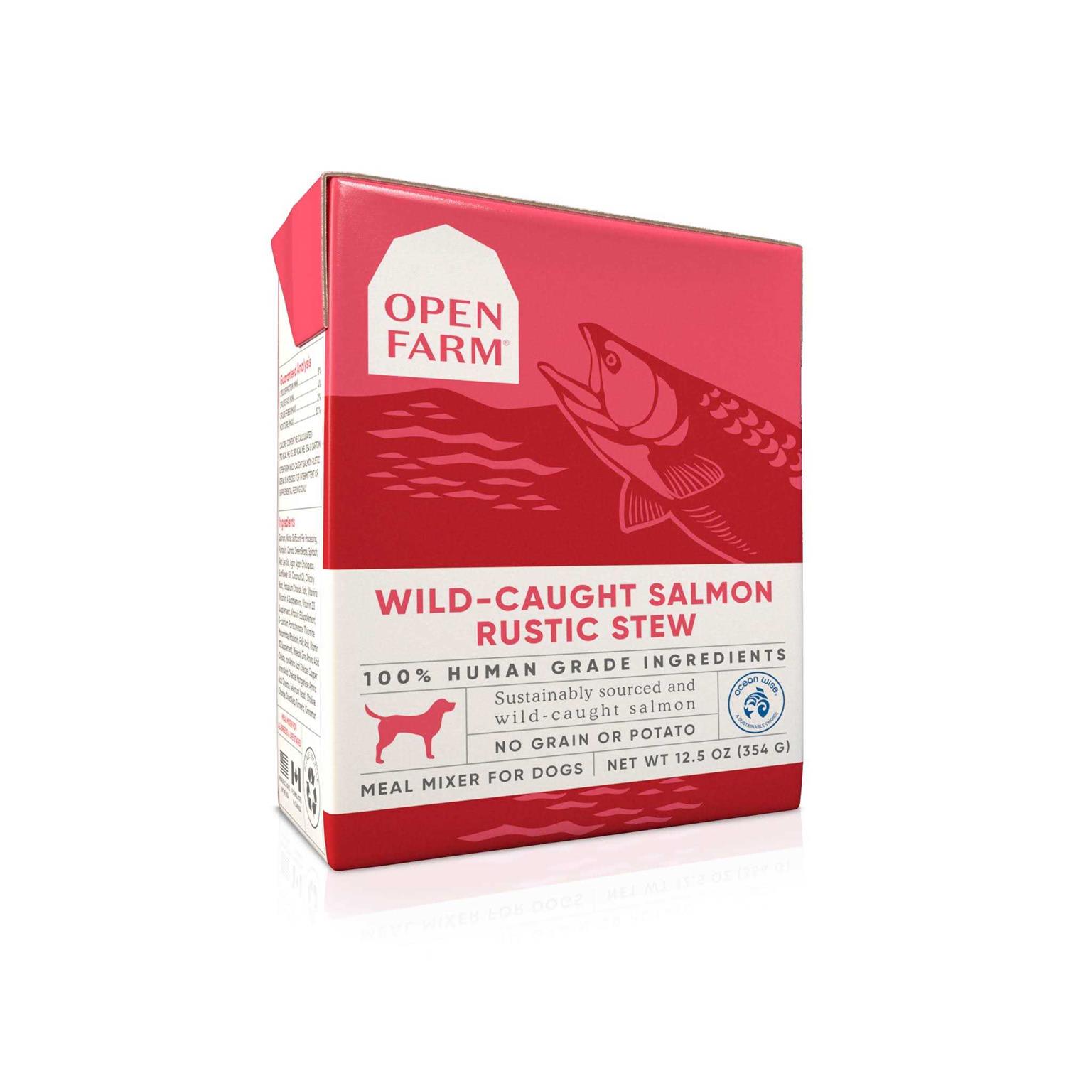 Open Farm Wild-Caught Salmon Rustic Stew Dog Food - Healthber