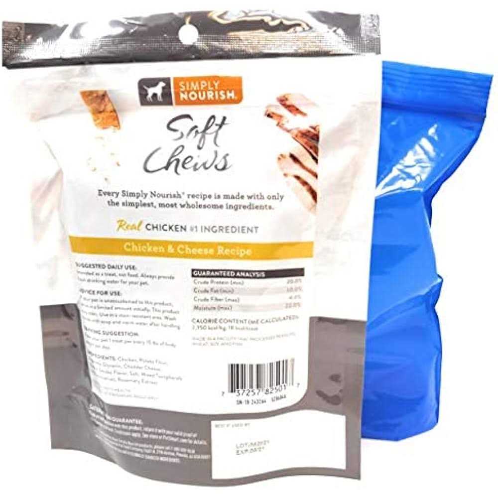 Simply Nourish Soft Chews Dog Treat Sticks, 6oz and Tesadorz Resealable Bags - Healthber