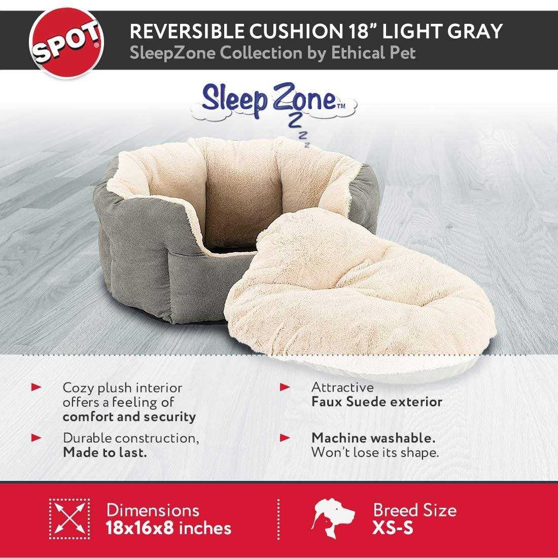 Sleep Zone Reversible Cushion Bed - Healthber