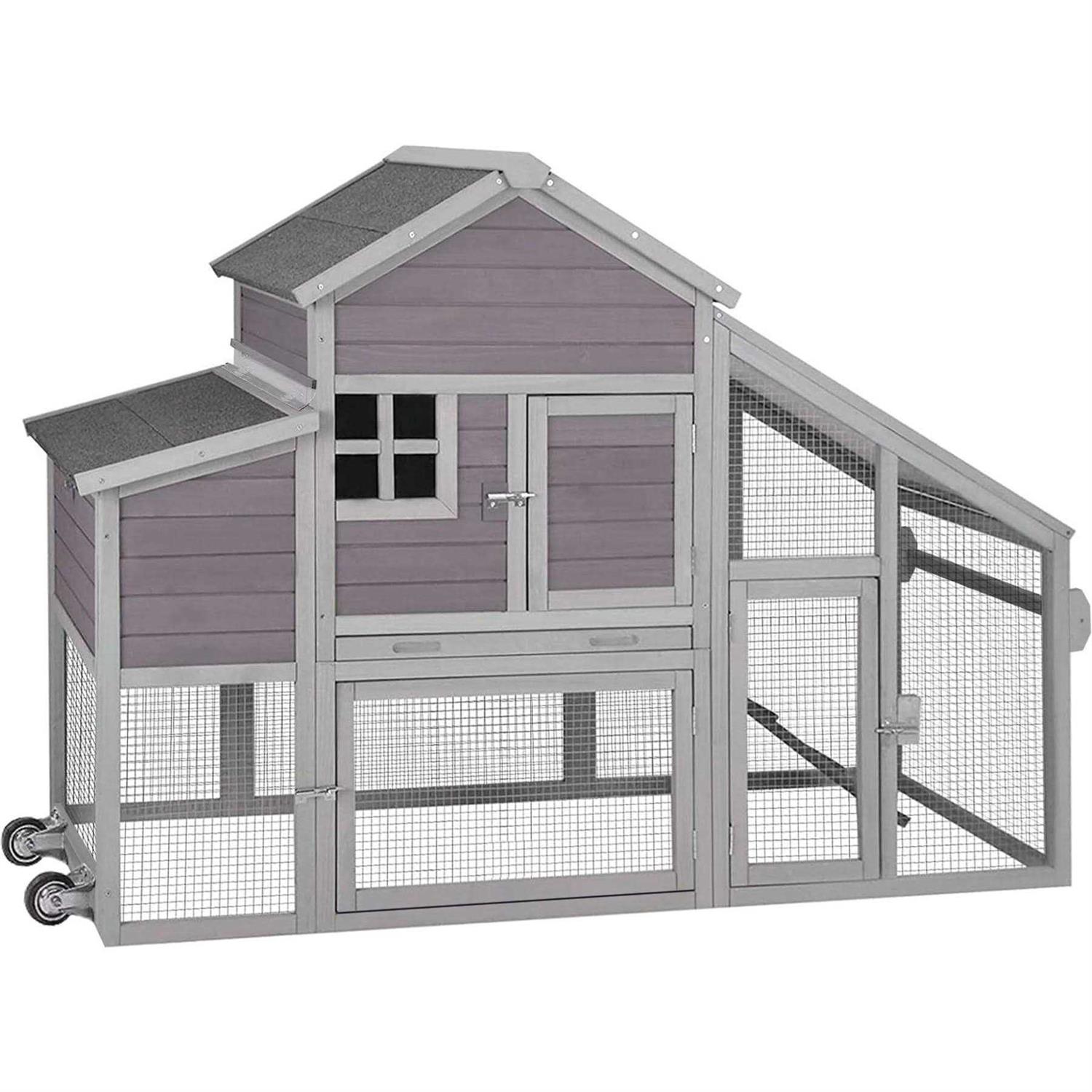 Aivituvin Wooden Chicken Coop 65 in. for 2-3 Hens AIR32 - Healthber
