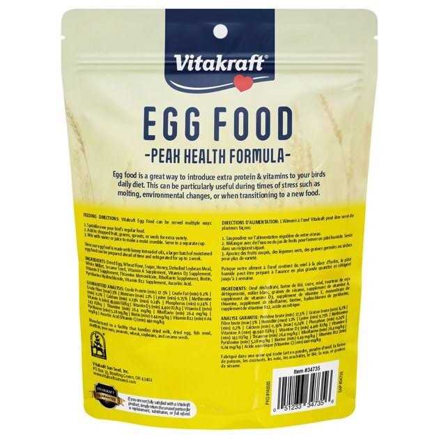 Vitakraft VitaSmart Egg Food Daily Supplement for Pet Birds - Healthber