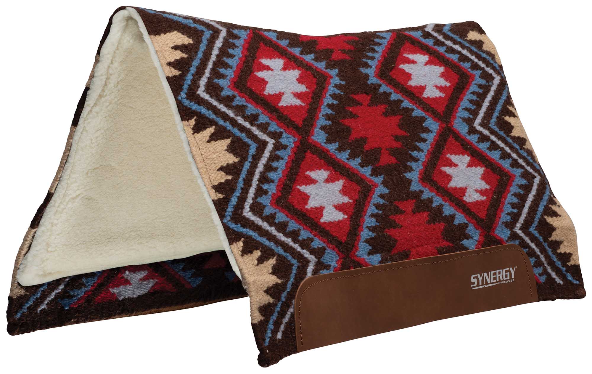 Synergy Flex Contoured Performance Saddle Pad, Merino Fleece Lined, 33
