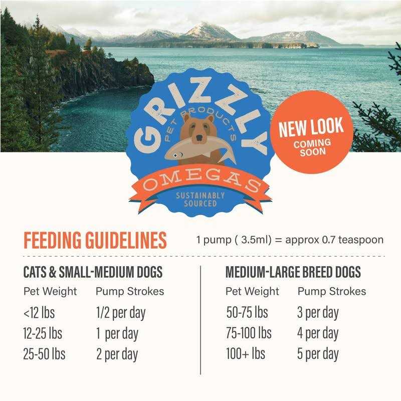 Grizzly Omega Health Liquid Omega-3 Supplement for Dogs - Healthber
