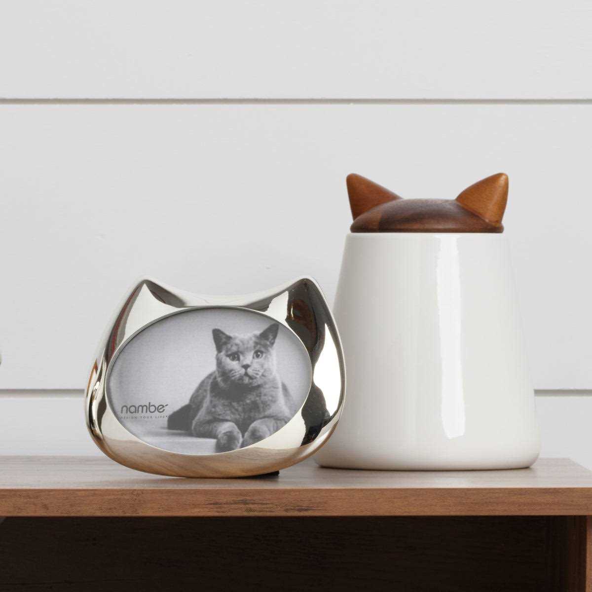 Nambe Pet Collection Cat Treat Jar - Healthber
