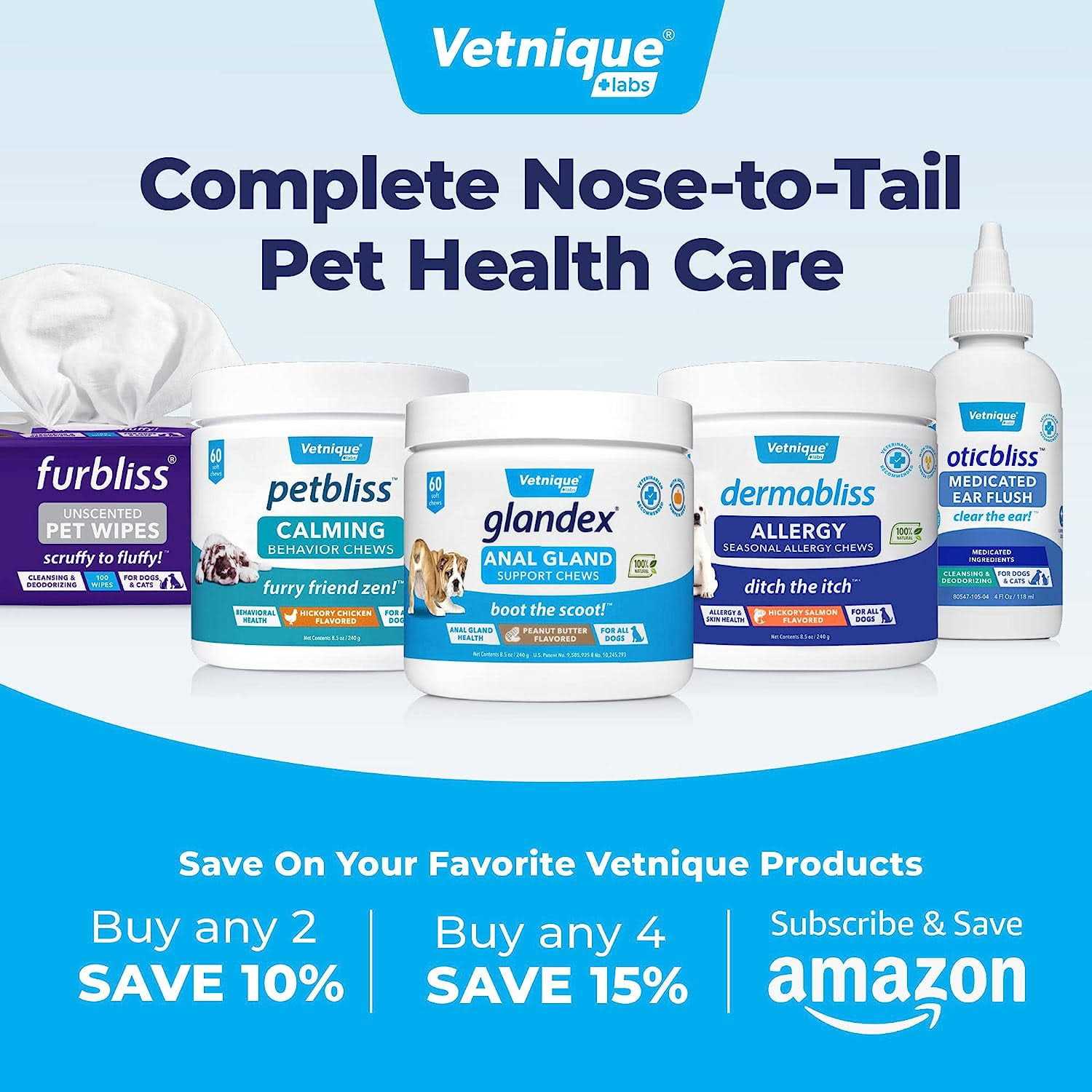 Glandex Anal Gland Hygienic Pet Wipes - Healthber