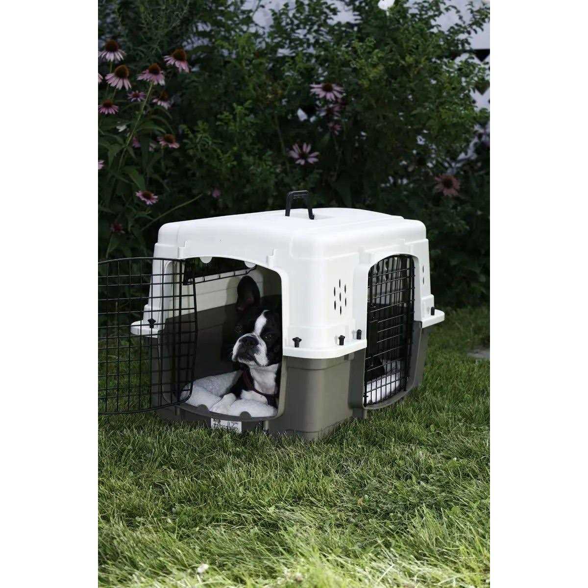 Pet Lodge Double Door Plastic Crate - Healthber