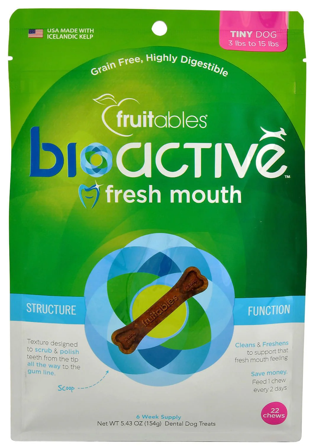 Fruitables BioActive Fresh Mouth Dental Chews - Healthber