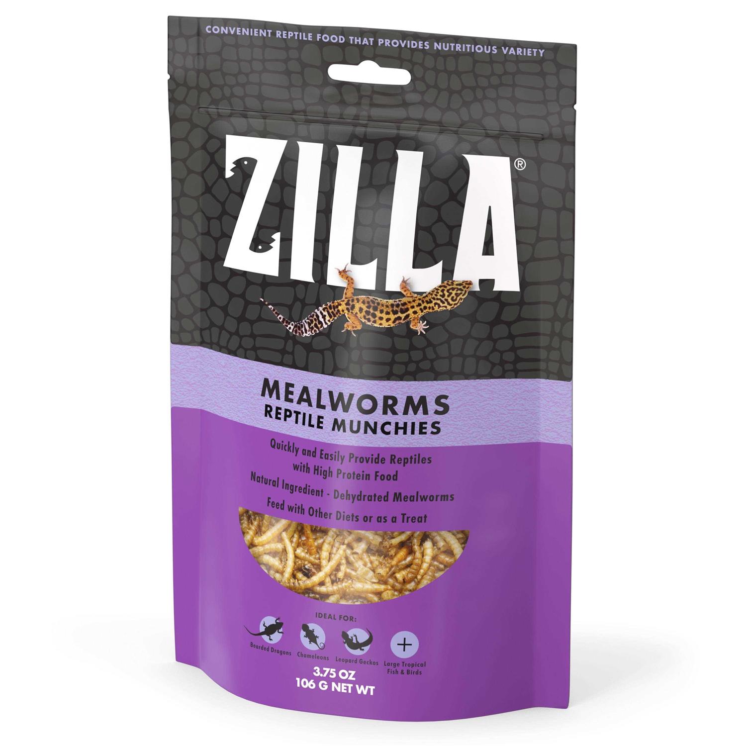 Zilla Munchies Mealworms Reptile - Healthber