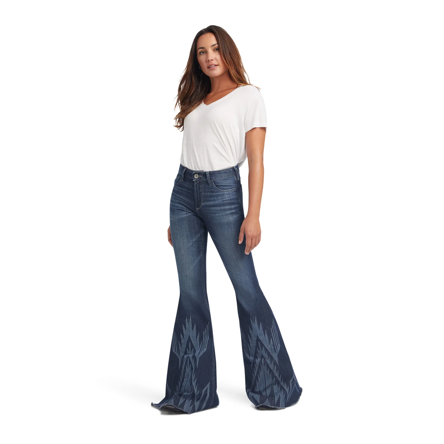 Ariat Chimayo High Rise Extreme Flare Jeans, Blue - Healthber