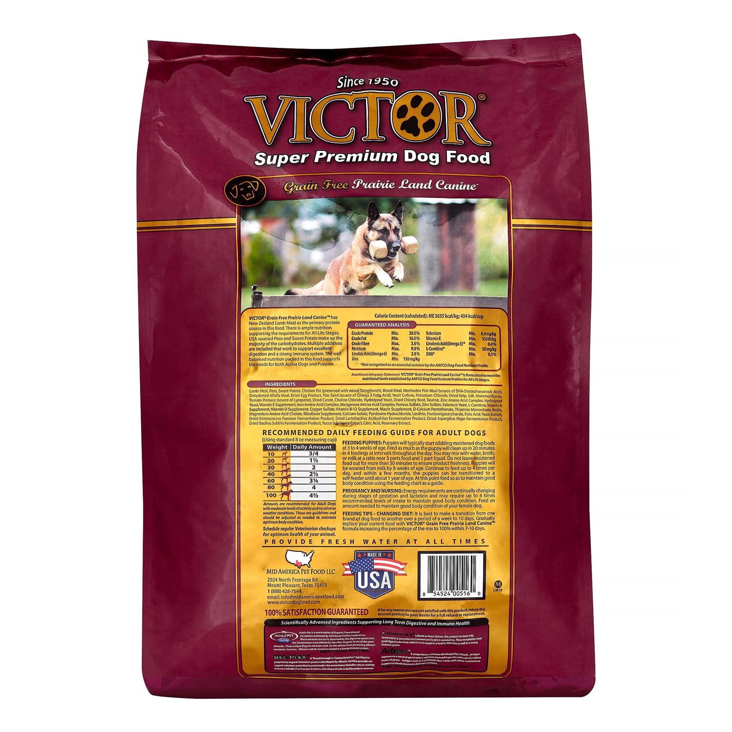 Victor Grain Free Lamb Meal Dry Dog Food - Healthber