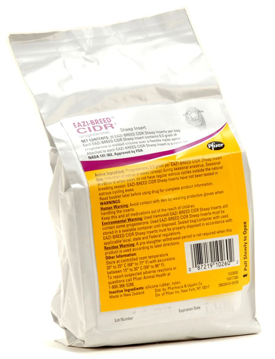 Eazi-Breed CIDR Sheep Inserts (& Applicator) - Healthber