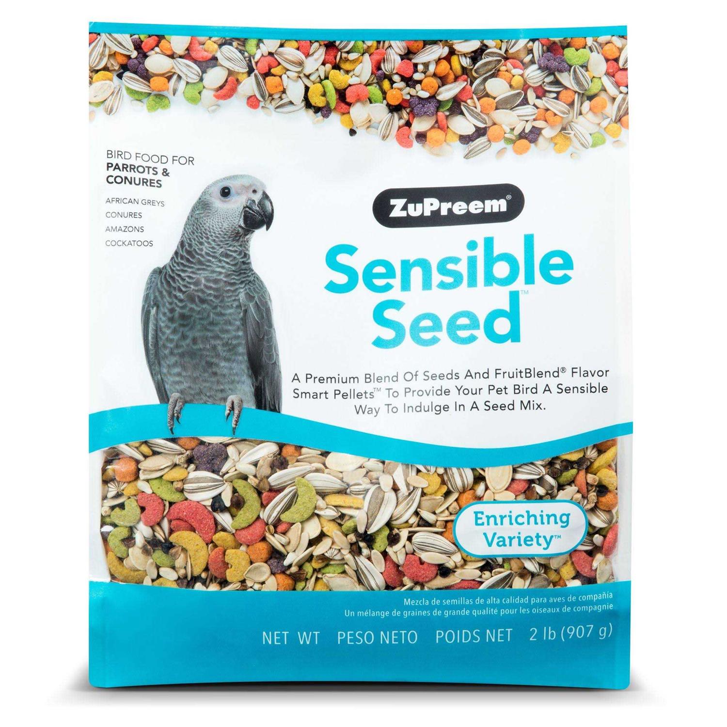 ZuPreem Sensible Seed Bird Food for Parrots & Conures - Healthber