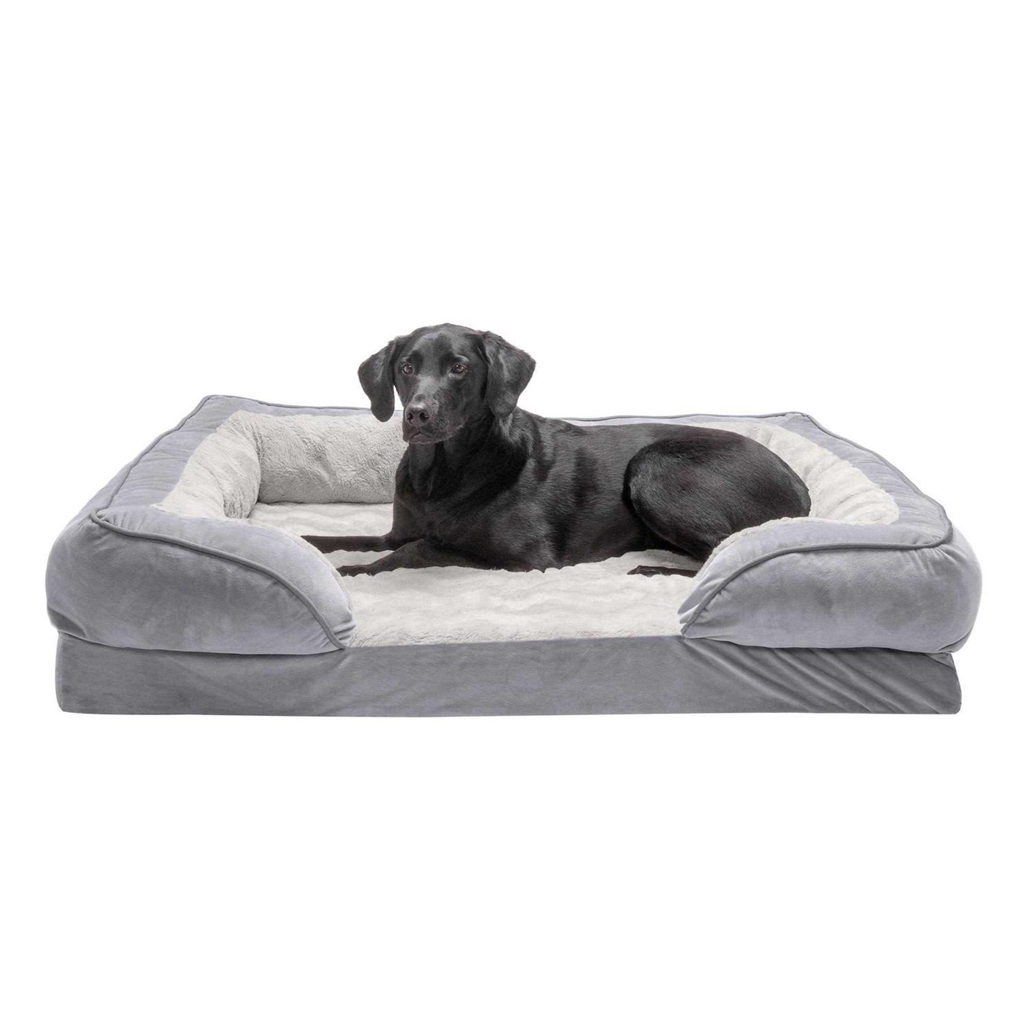 FurHaven Sofa Dog Bed Velvet Waves Perfect Comfort - Healthber