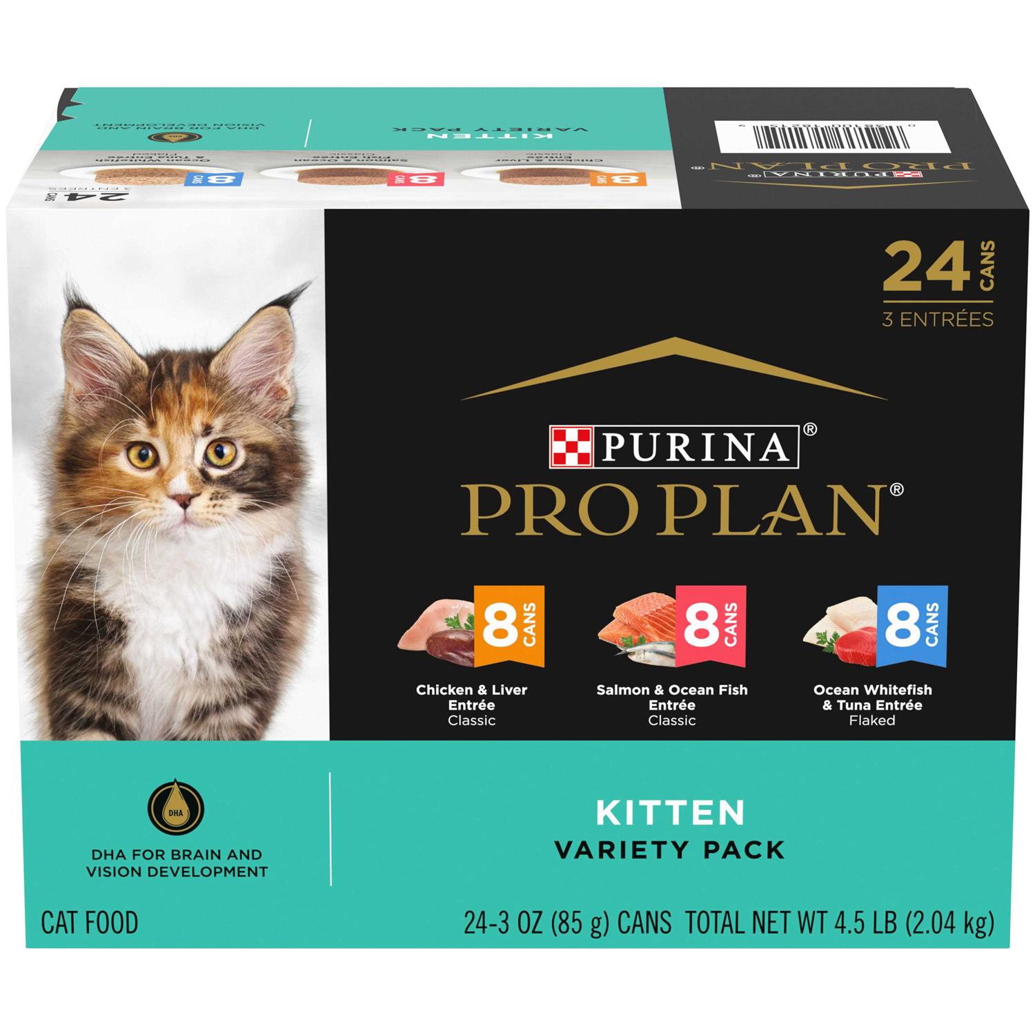 Purina Pro Plan Focus Kitten Favorites Wet Kitten Food Variety Pack - Healthber