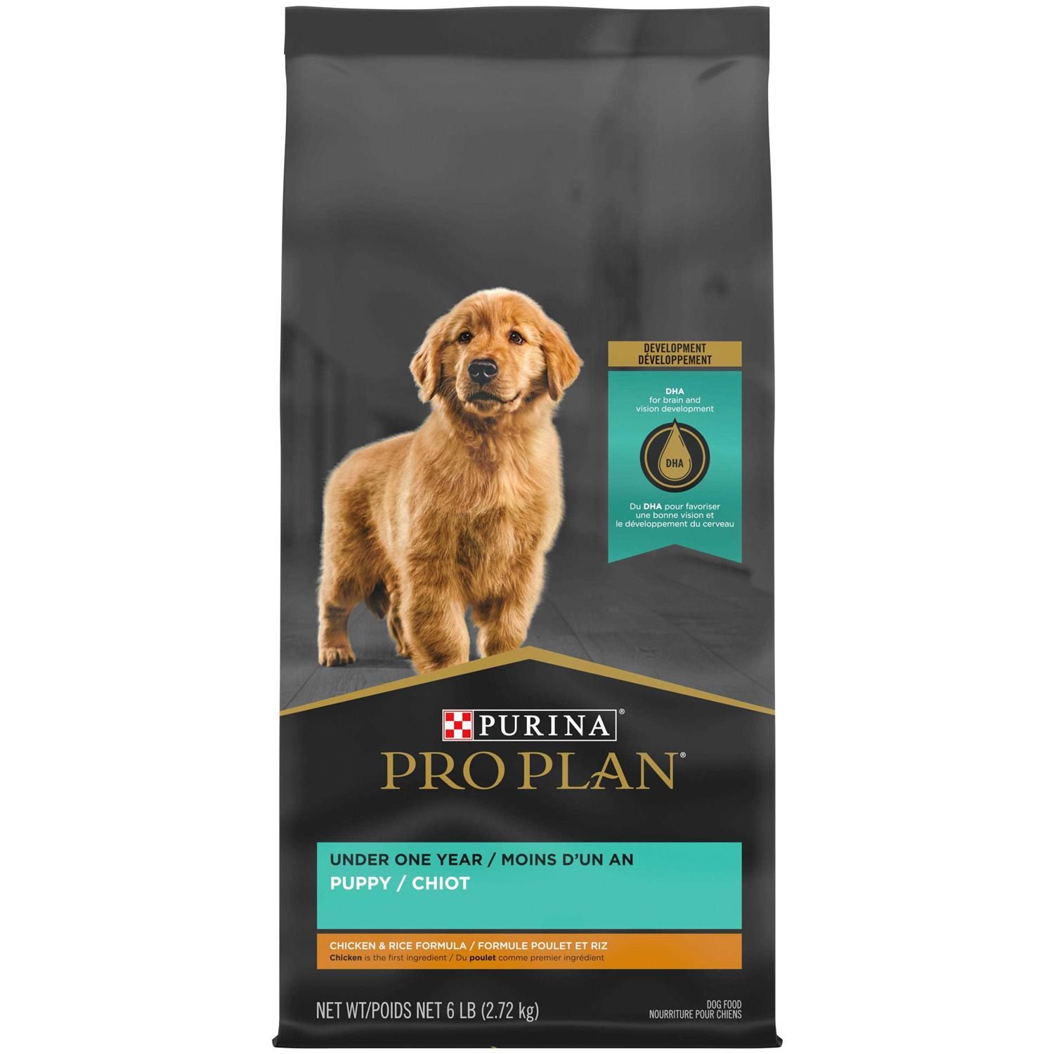 Purina Pro Plan High Protein Chicken and Rice Formula Dry Puppy Food, 6 lbs. - Healthber