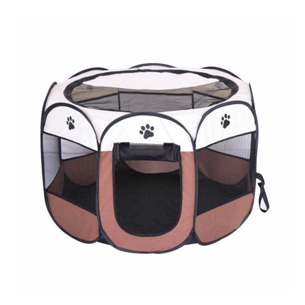 BODISEINT Portable Pet Playpen Dog Playpen Foldable Pet Exercise Pen Tents Dog Kennel House Playground for Puppy Dog Yorkie Cat Bunny Indoor - Healthber