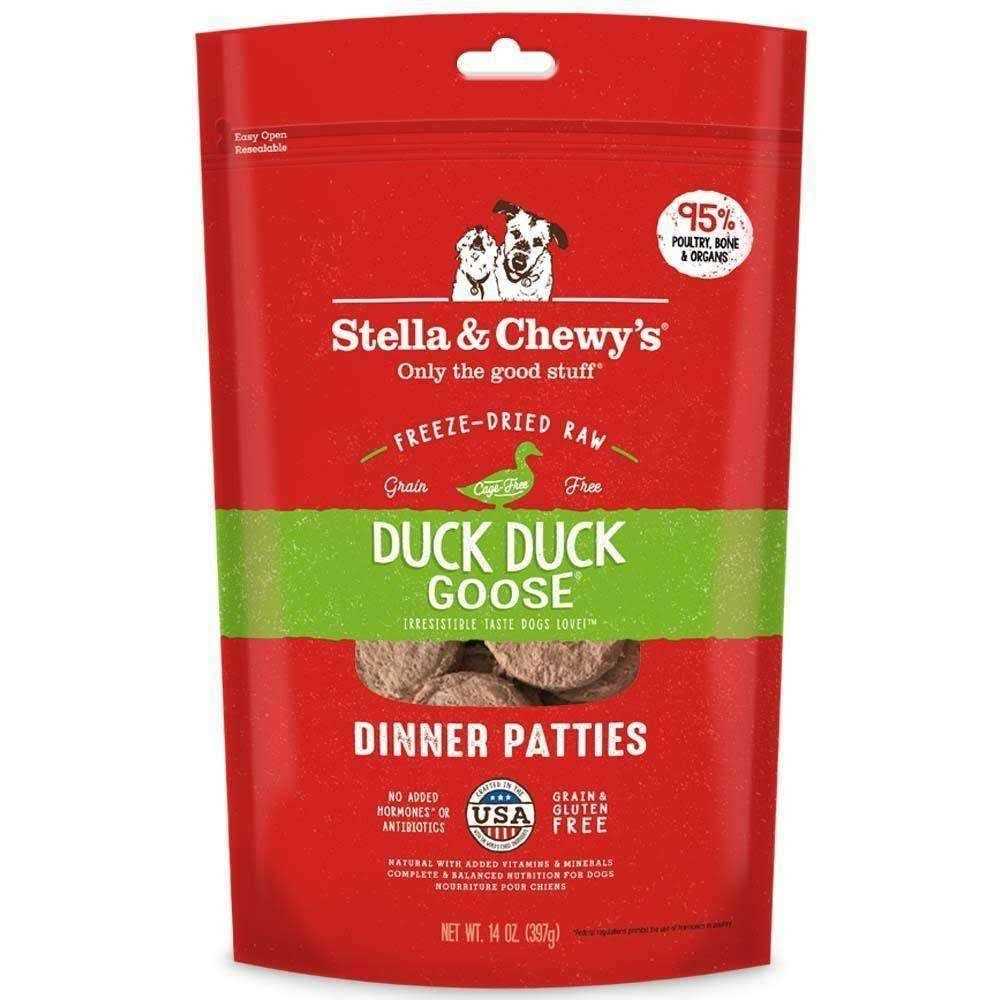 Stella & Chewy’s Duck Duck Goose Dinner Patties Freeze-Dried Dog Food - Healthber