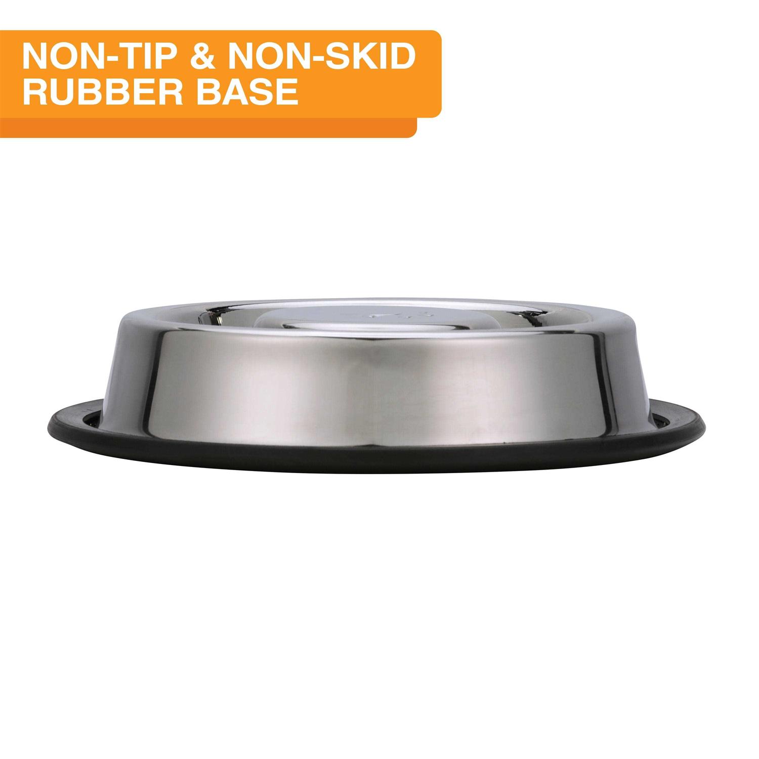 Neater Pet Brands Stainless Steel Slow Feed Bowl Non-Tip & Non-Skid - Healthber