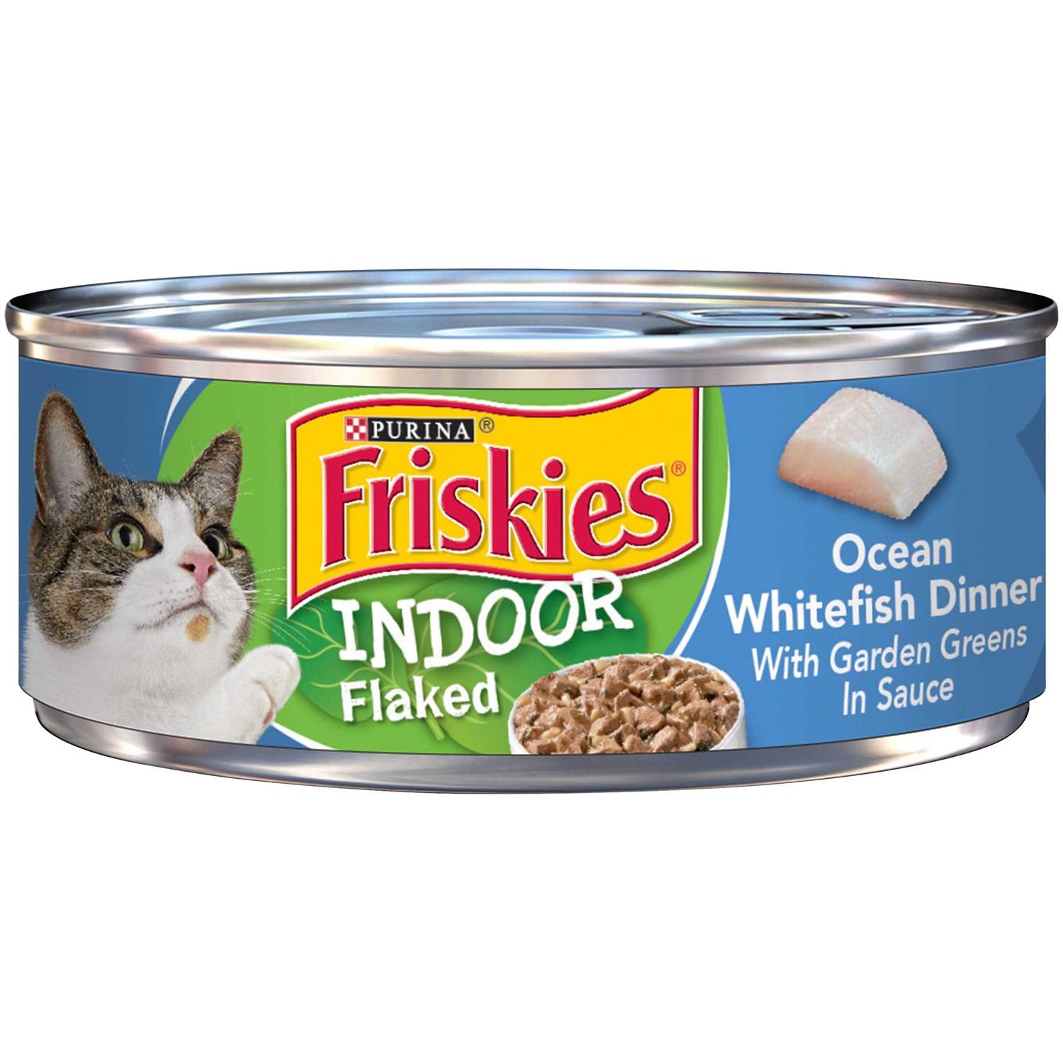 Friskies Indoor Flaked Ocean Whitefish Canned Cat Food - Healthber