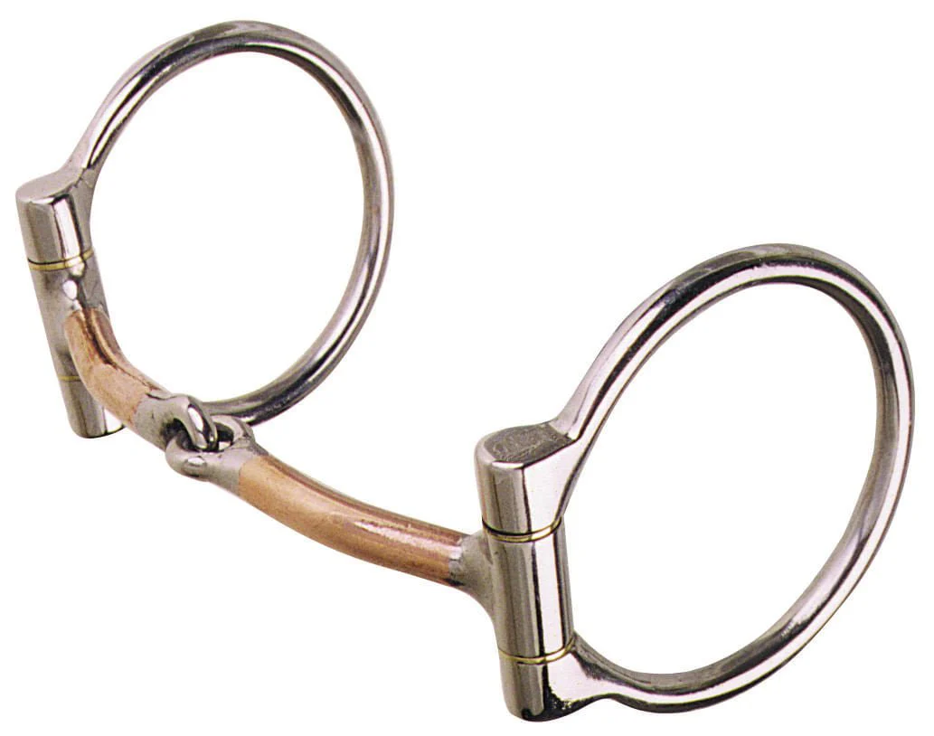 Reinsman Golden Glide Smooth Copper Offset Dee Bit - Healthber