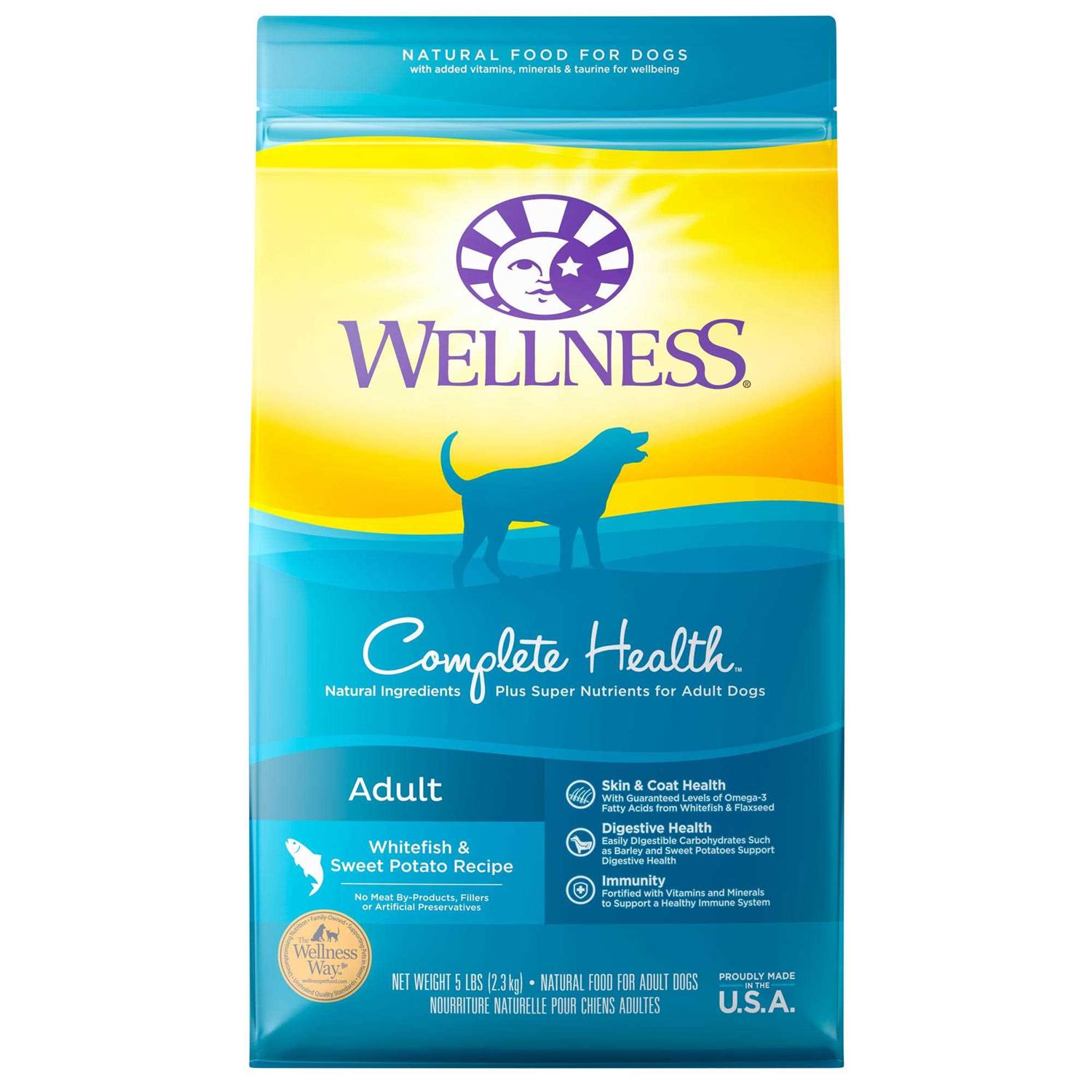 Wellness Complete Health Whitefish & Sweet Potato Dry Dog Food - Healthber
