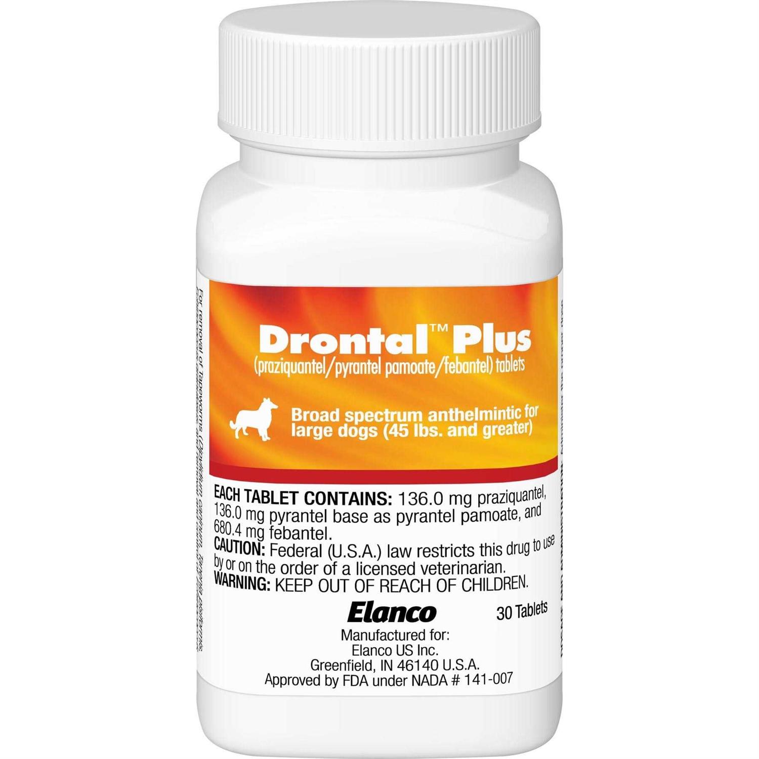 Drontal Plus for Dogs 45+ lbs - Healthber