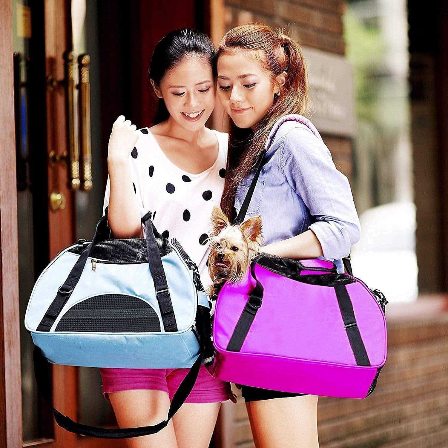 ZaneSun Cat Carrier,Soft-Sided Pet Travel Carrier for Cats,Dogs Puppy Comfort Portable Foldable Pet Bag Airline Approved - Healthber