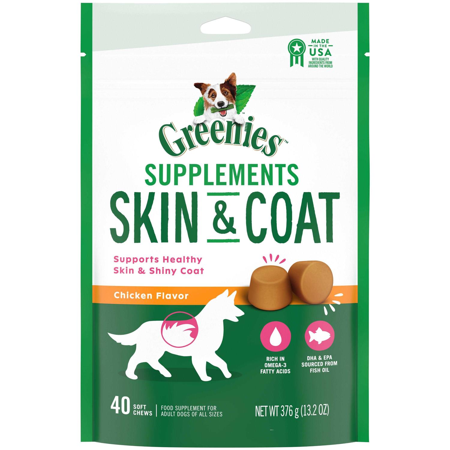 Greenies Skin & Coat Supplements - Healthber