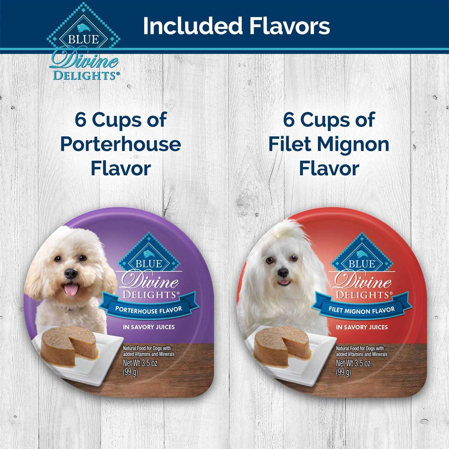 Blue Buffalo Delights Filet Mignon & Porterhouse Wet Dog Food - Healthber
