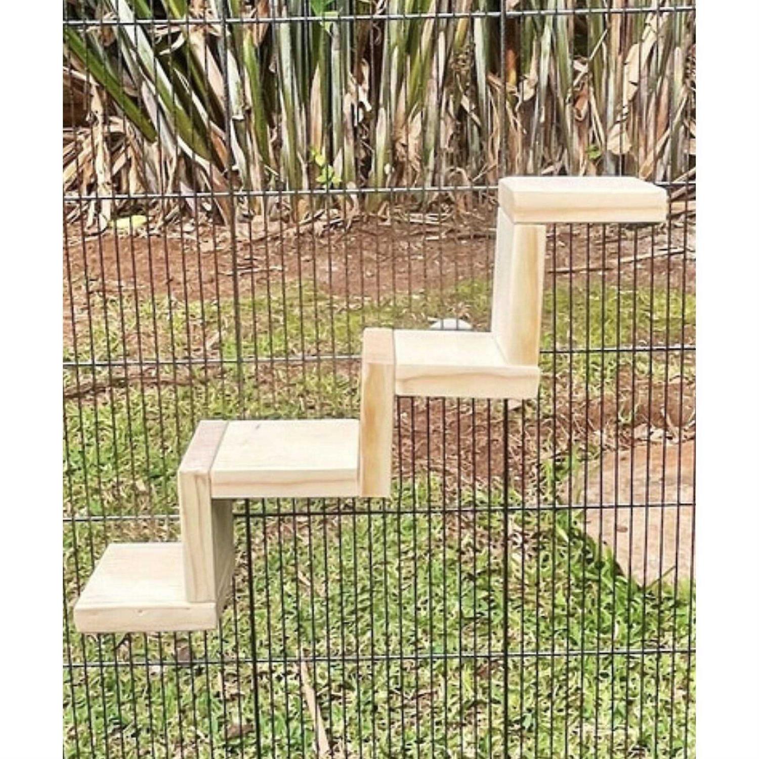 CrazyCritterThings 4 Step Stairs Small Pet Habitat Accessory - Healthber