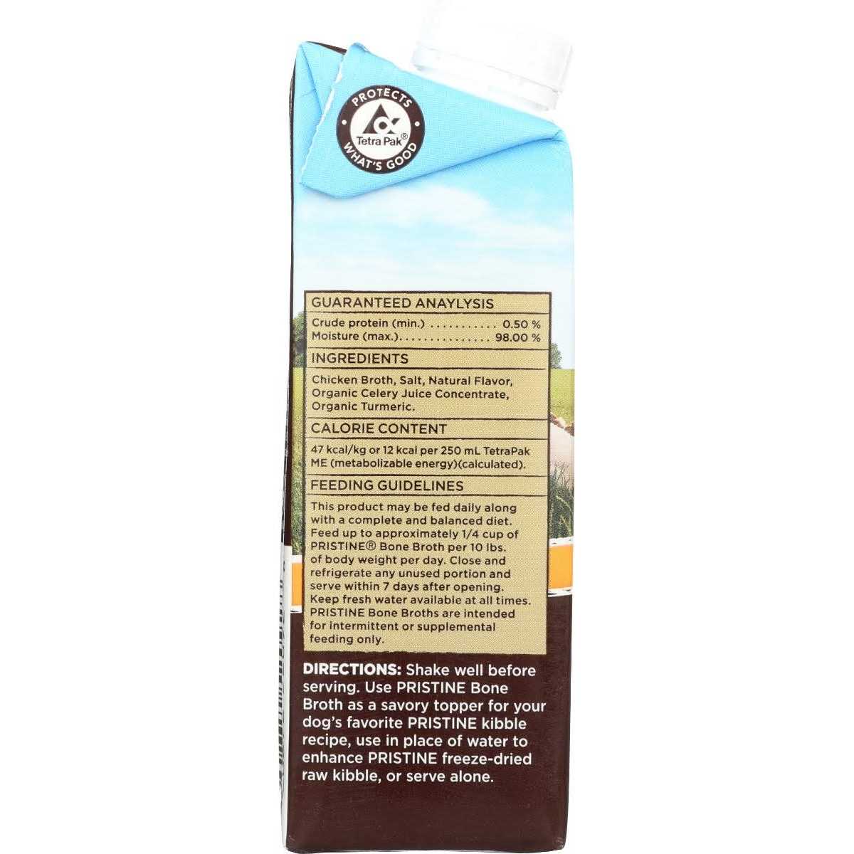 Castor Pollux Pristine Free-Range Chicken Bone Broth Grain-Free Dog Food Topper - Healthber