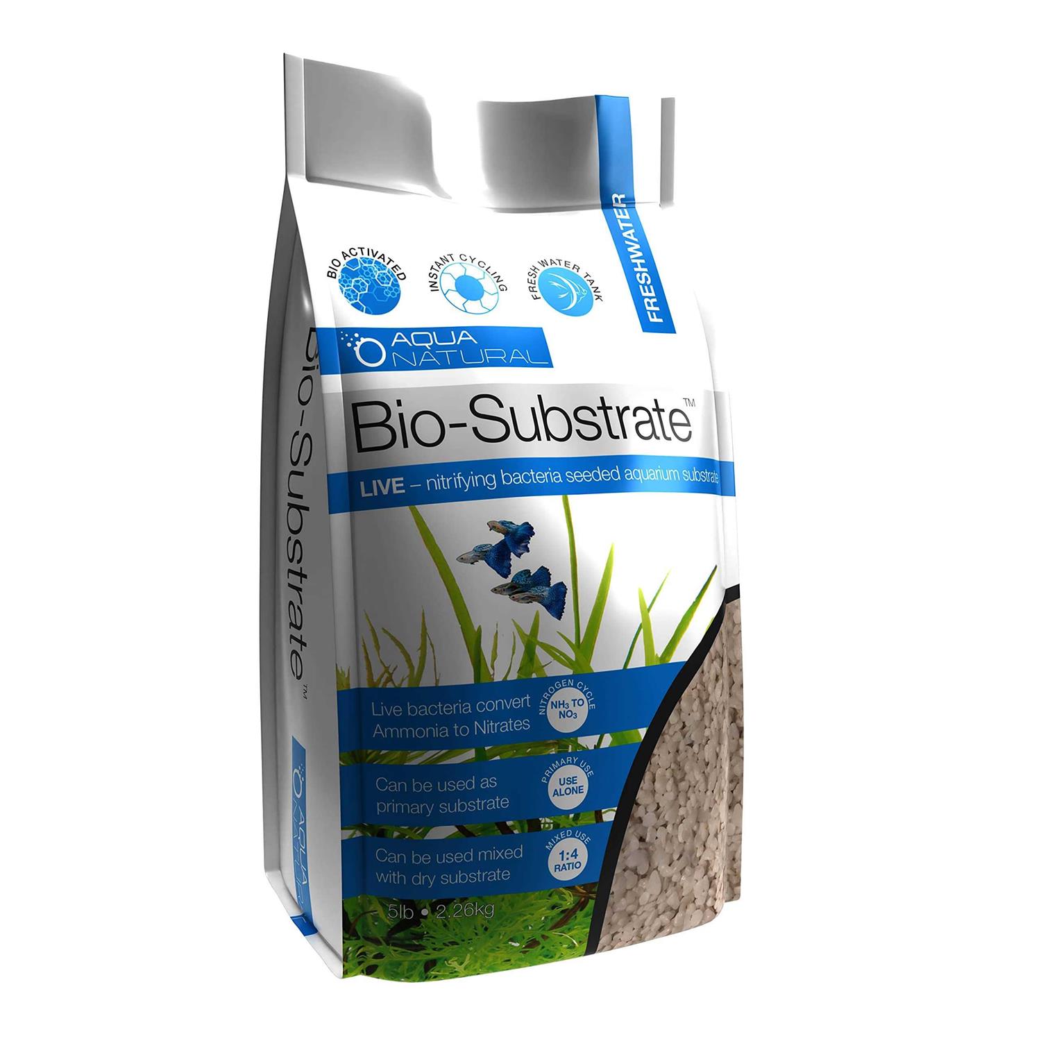 AquaNatural Bio-Substrate 5lb for Aquariums - Healthber