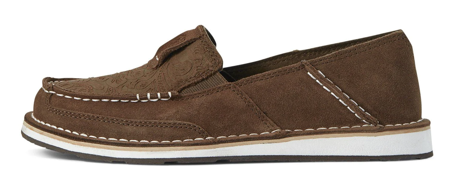 Ariat Women's Cruiser, Brown Suede Floral - Healthber