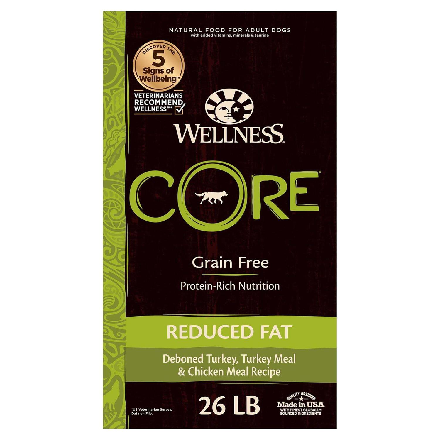 Wellness CORE Grain-Free Reduced Fat Dry Dog Food - Healthber