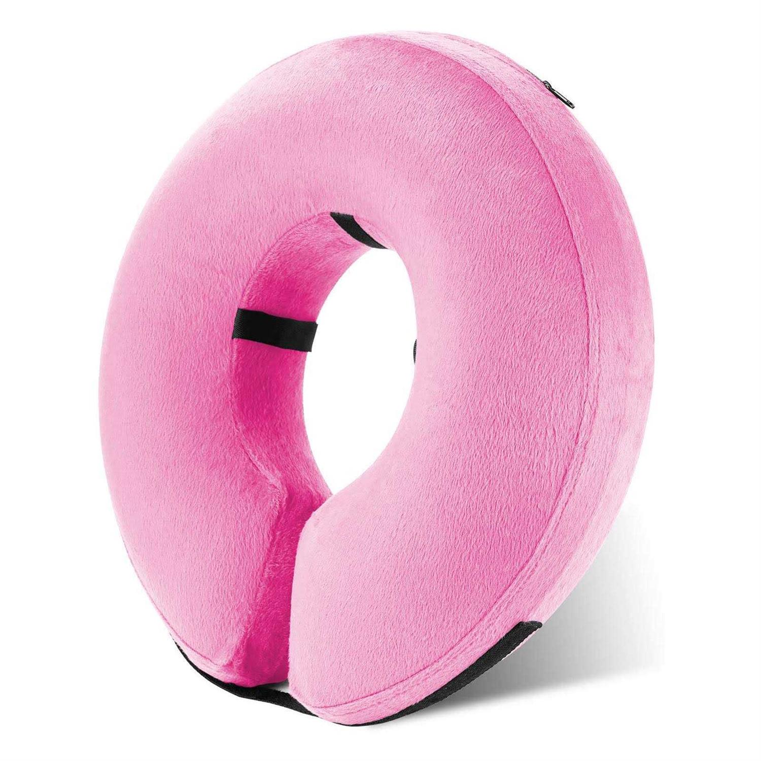 Katoggy Inflatable Dog Collar, Soft Dog Cone for Dogs After Surgery, Adjustable Blow up Donut E-Collars for Small Medium - Healthber